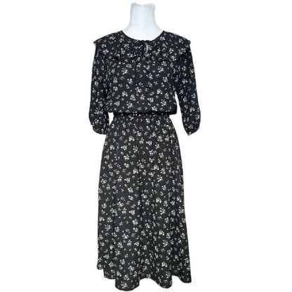 Black  Print Dress