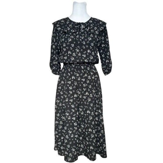 Black  Print Dress
