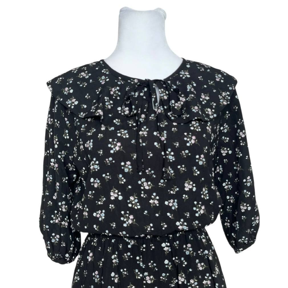 Black  Print Dress