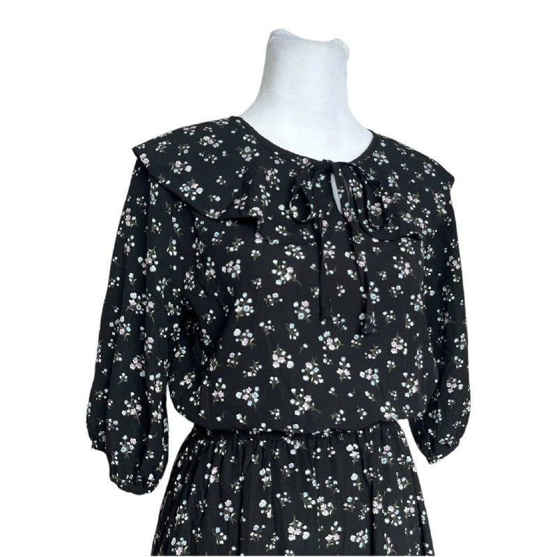 Black  Print Dress