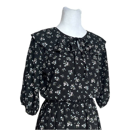 Black  Print Dress