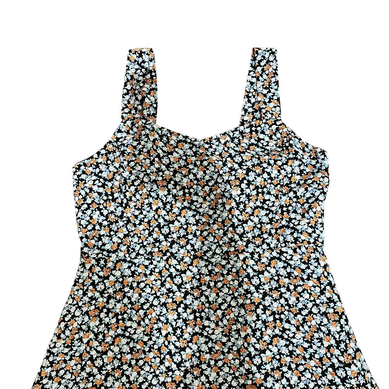 Vintage Floral Pinafore Dress