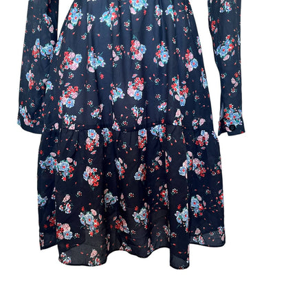 Button-Up Bohemian Floral Dress