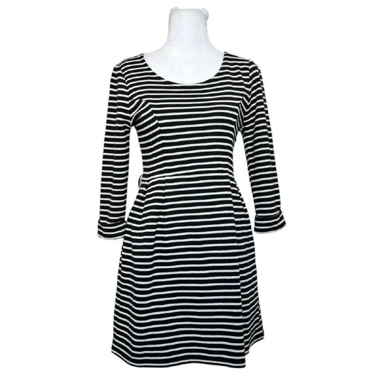 Black and white striped