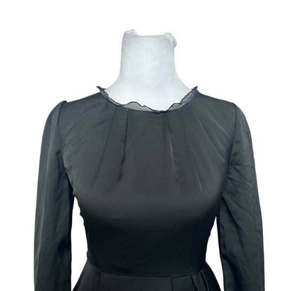 Timeless Black Ruffled Dress