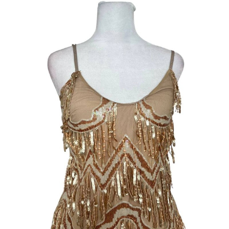 Inspired Beaded Bodycon Dress