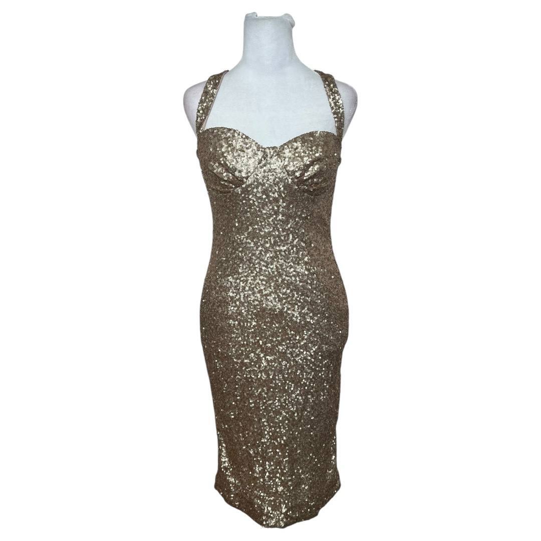 Sequin Golden Glam Bodycon