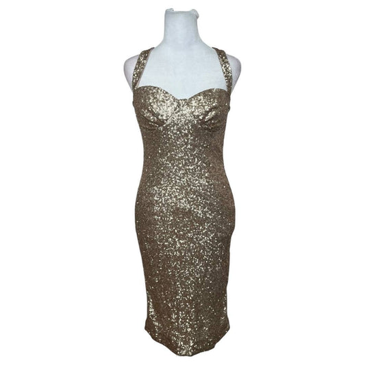 Sequin Golden Glam Bodycon