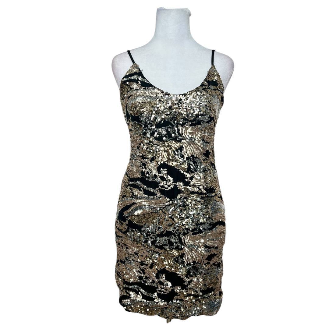 Black Bodycon Sequin Dress