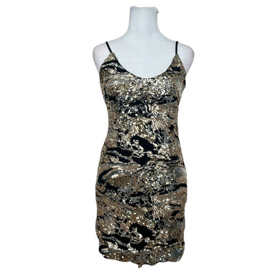 Black Bodycon Sequin Dress