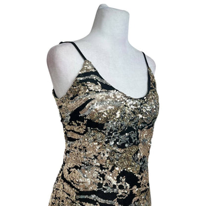Black Bodycon Sequin Dress