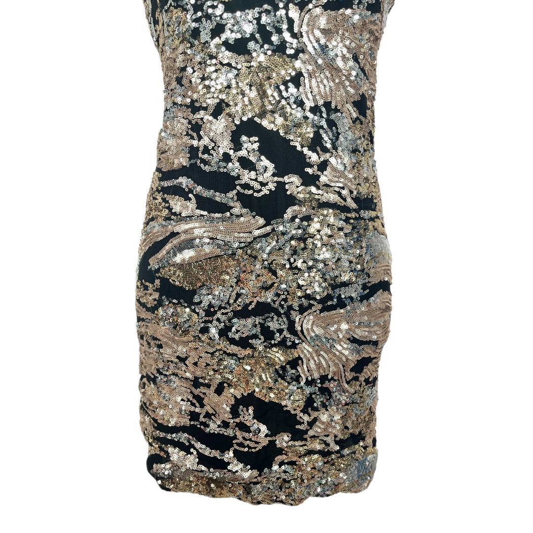 Black Bodycon Sequin Dress