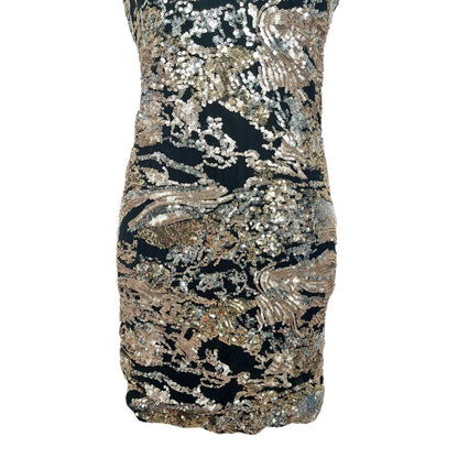 Black Bodycon Sequin Dress