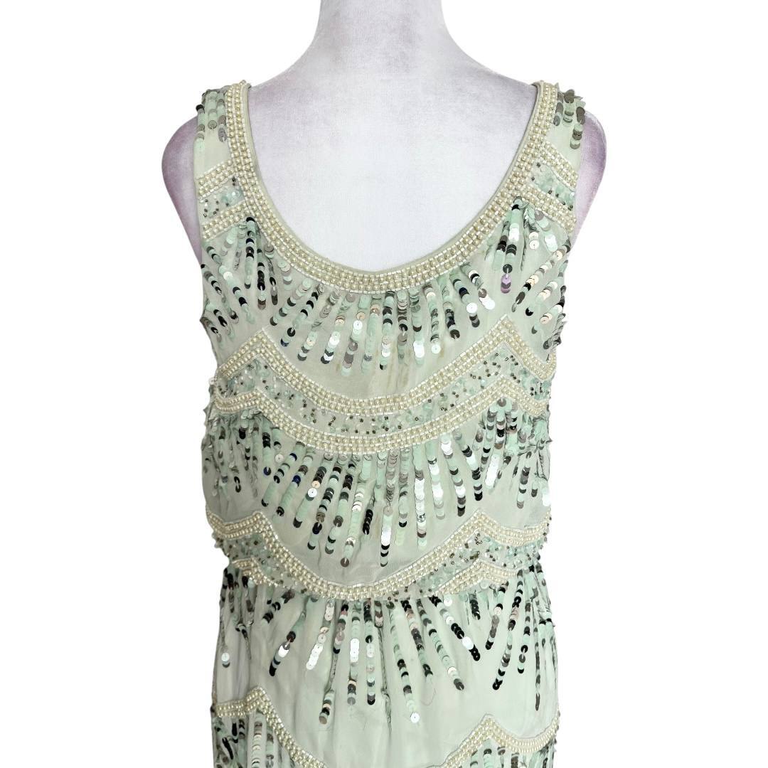 Sequin Embellished Sleeveless Dress