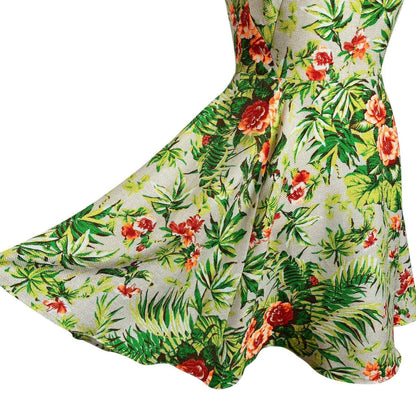 Floral Print Fit and Flare Dress