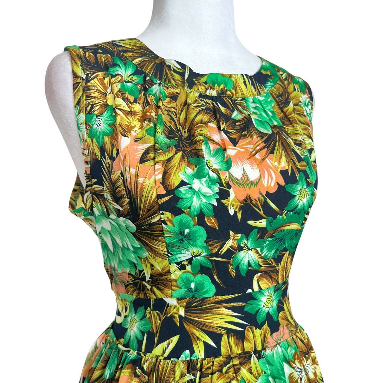 Floral Print Sleeveless Dress