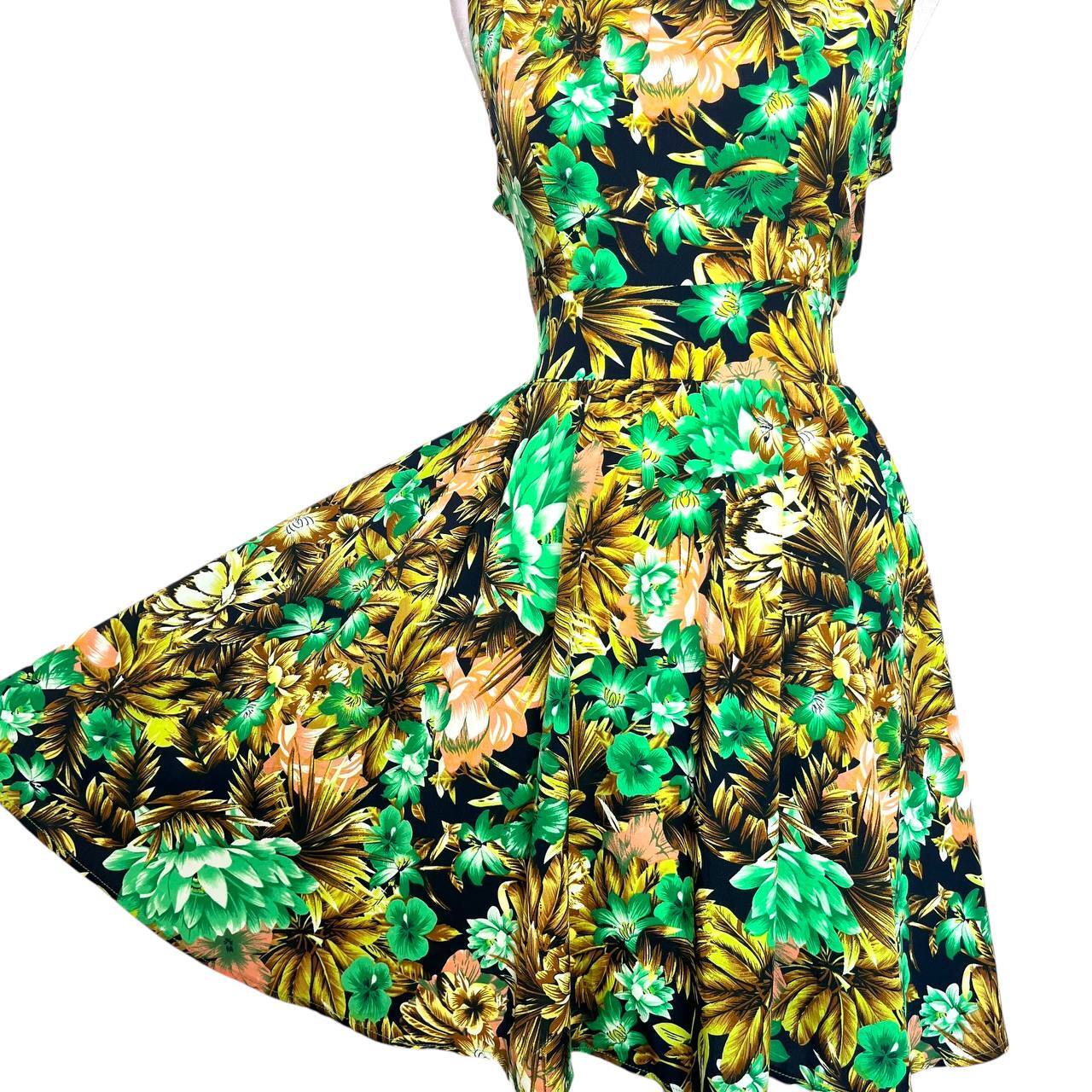 Floral Print Sleeveless Dress