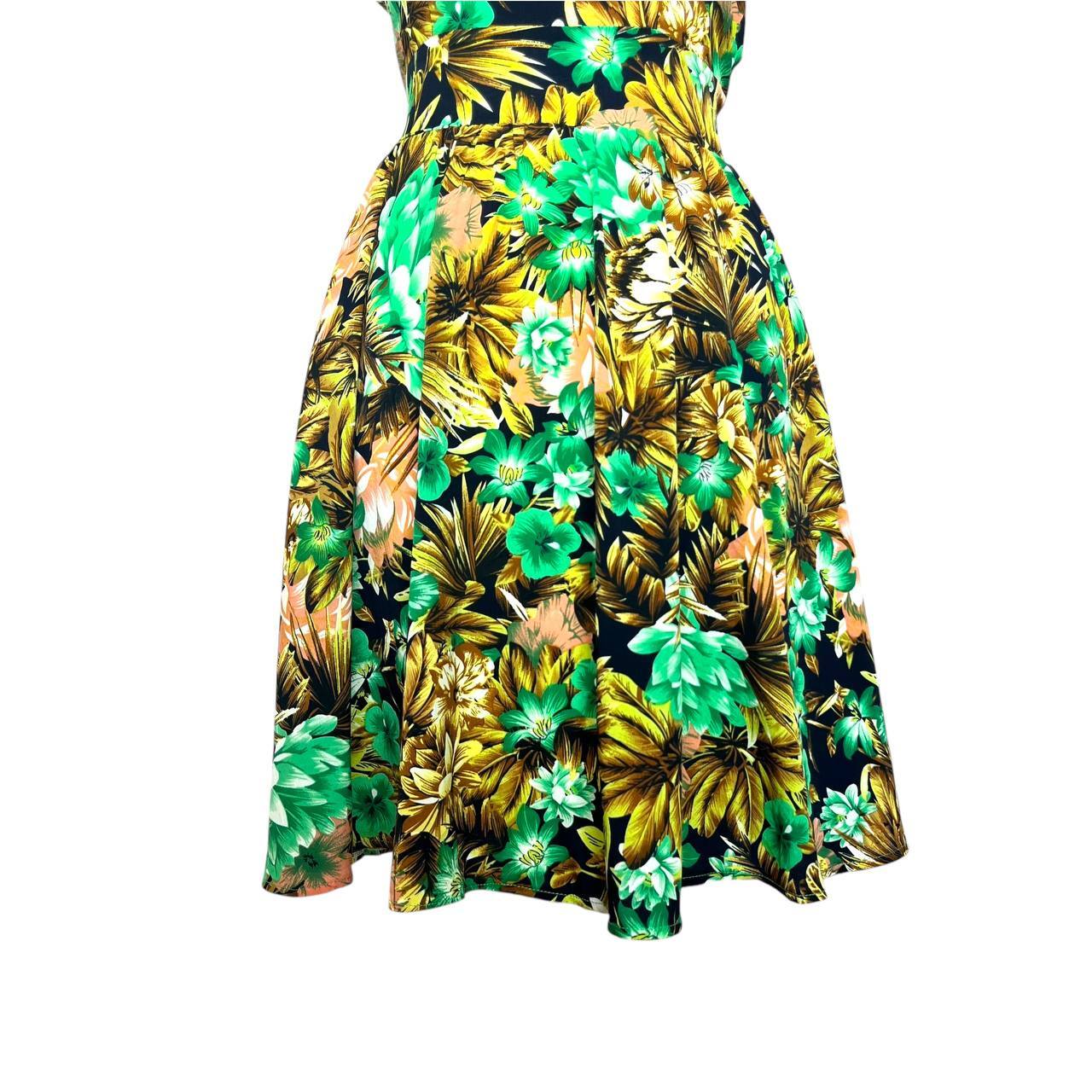 Floral Print Sleeveless Dress
