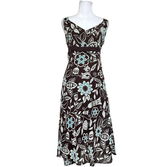 Floral Brown Maxi Dress