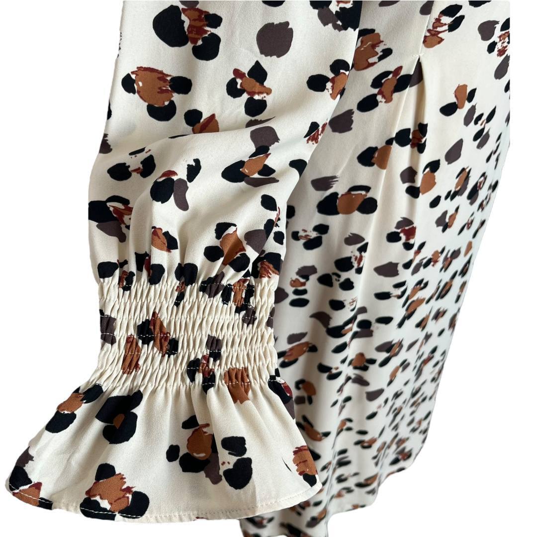 Printed Long Sleeve Midi Dress