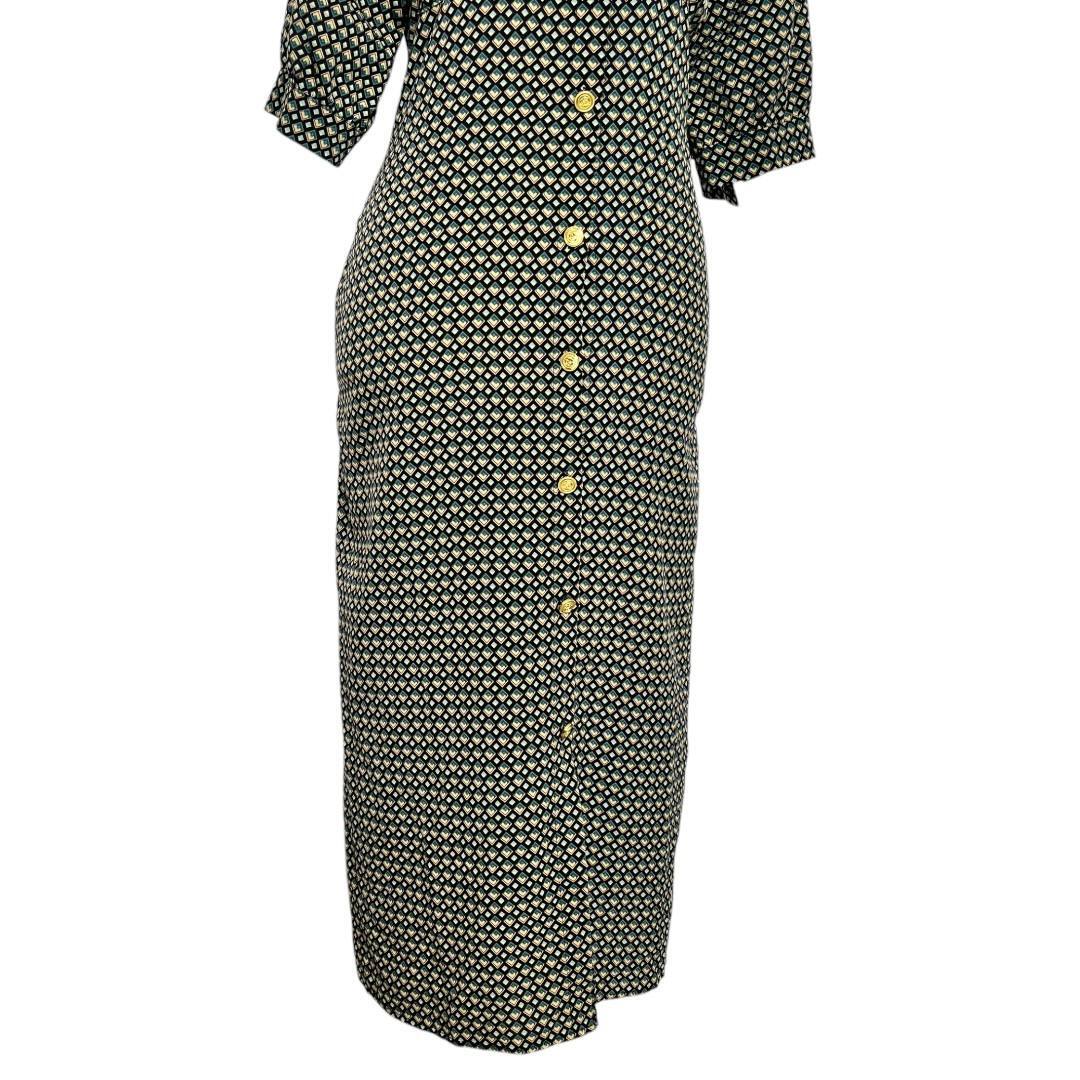 Geometric Pattern Maxi Dress