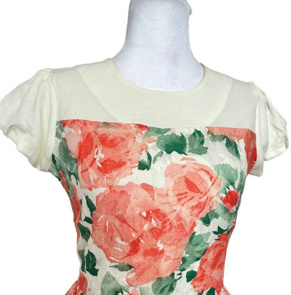 Floral Print A-Line Dress