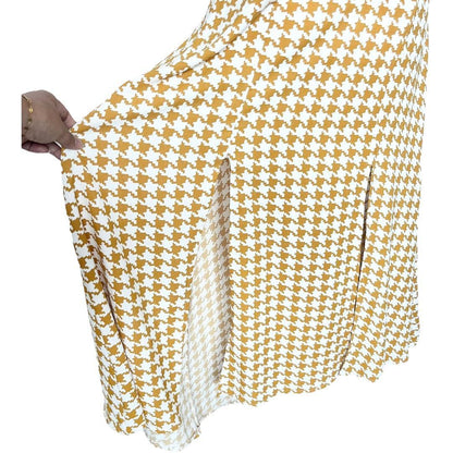 Houndstooth Midi Dress
