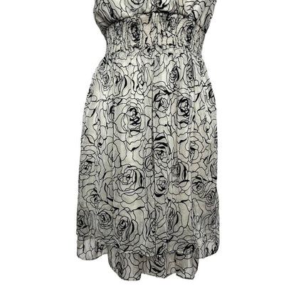 Floral Mesh Contrast Sleeveless