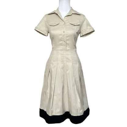 Vintage Beige Shirt Dress