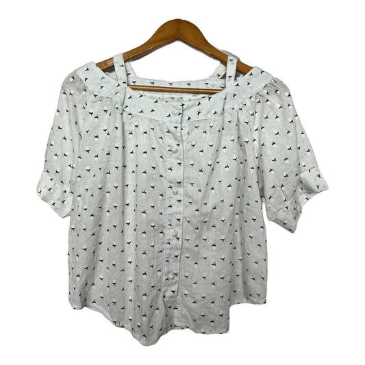 Patterned Button-Down Shirt