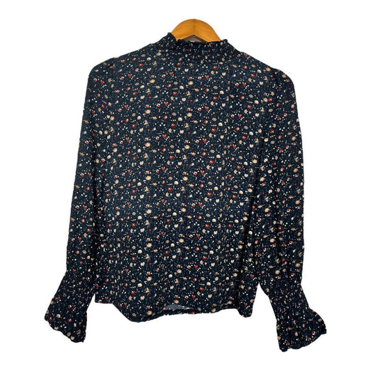 Floral Ruffle Long Sleeve Top