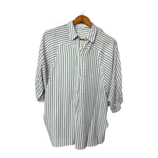 Striped Short-Sleeve Button-Down