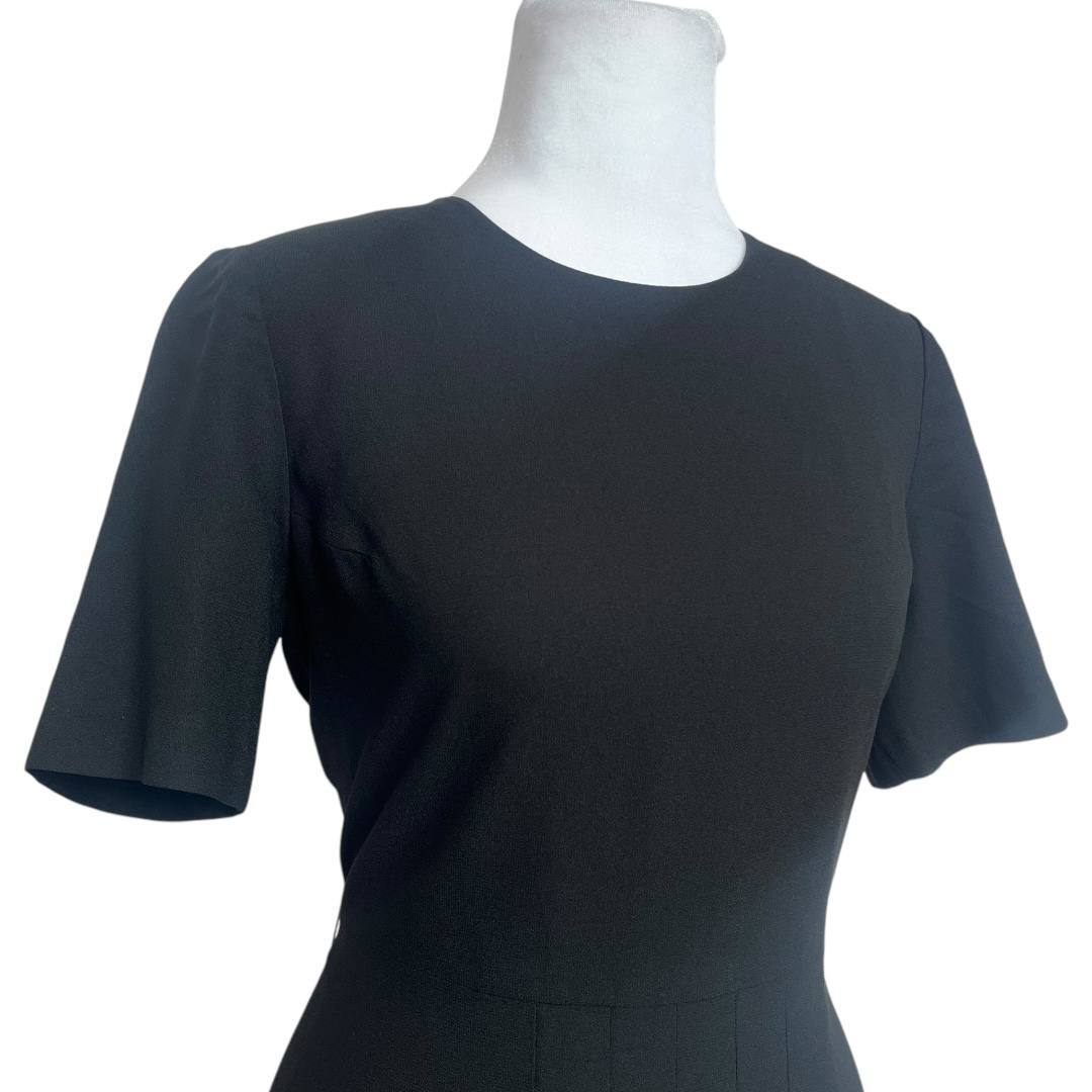 Elegant Black Pleated Dress