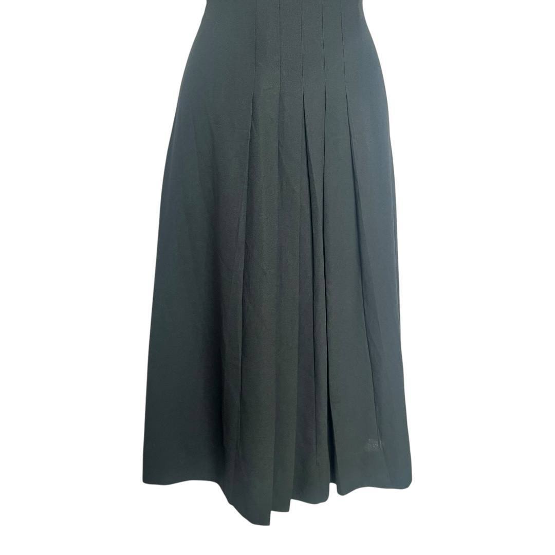Elegant Black Pleated Dress