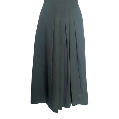 Elegant Black Pleated Dress