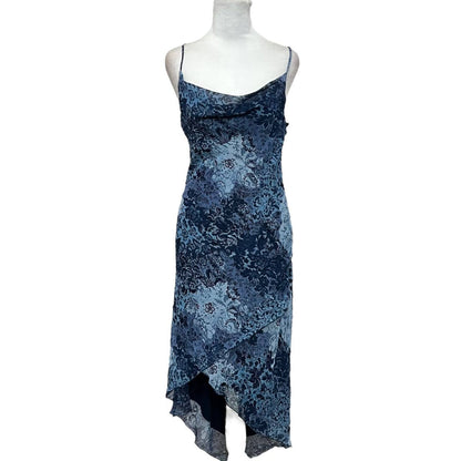 Blue Floral Slip Dress