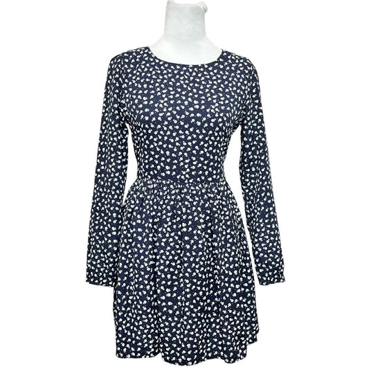Navy Floral Mini Dress