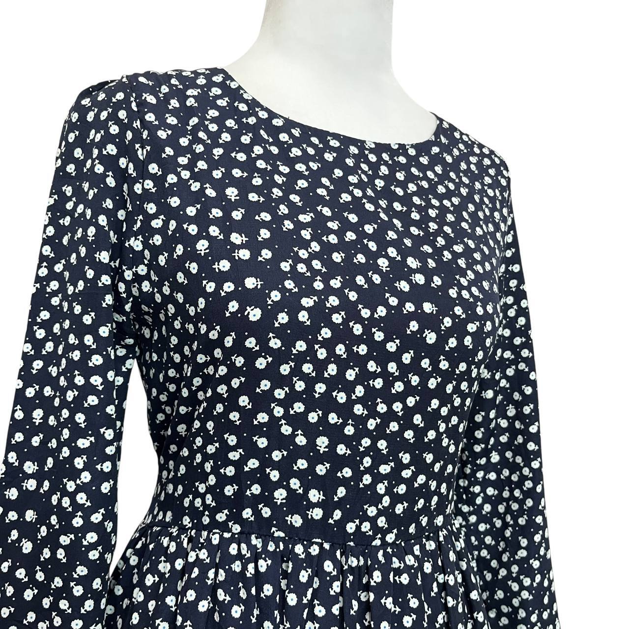 Navy Floral Mini Dress