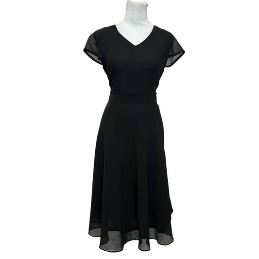 Elegant Black V-Neck Dress