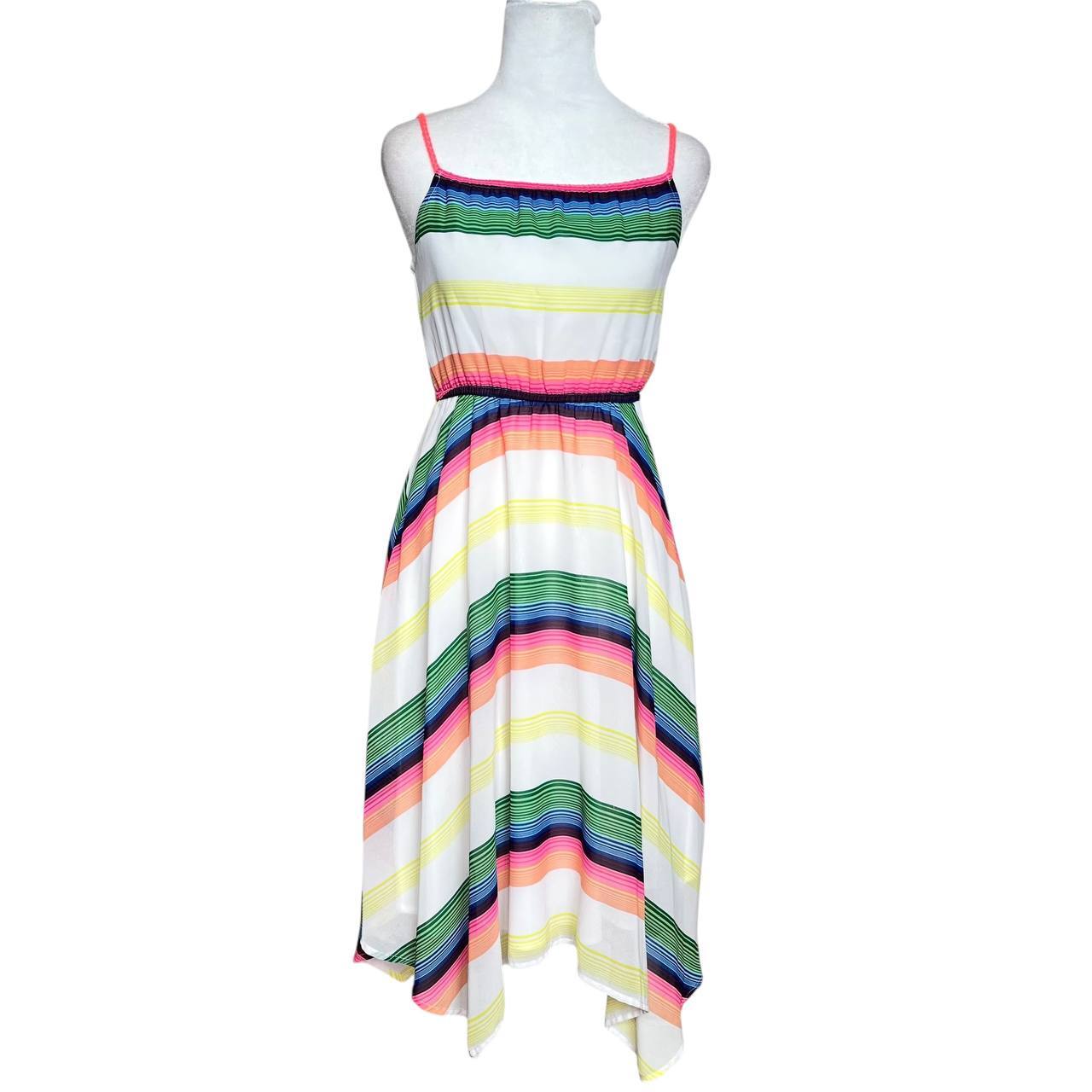 Multicolored Striped Summer Dress