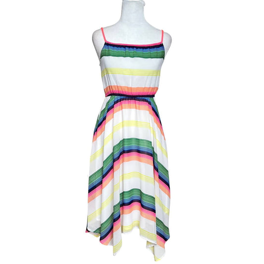 Multicolored Striped Summer Dress