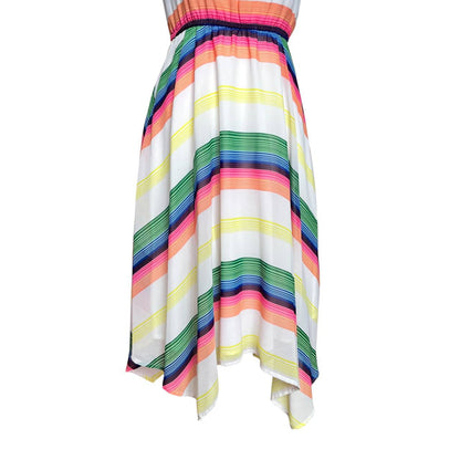 Multicolored Striped Summer Dress