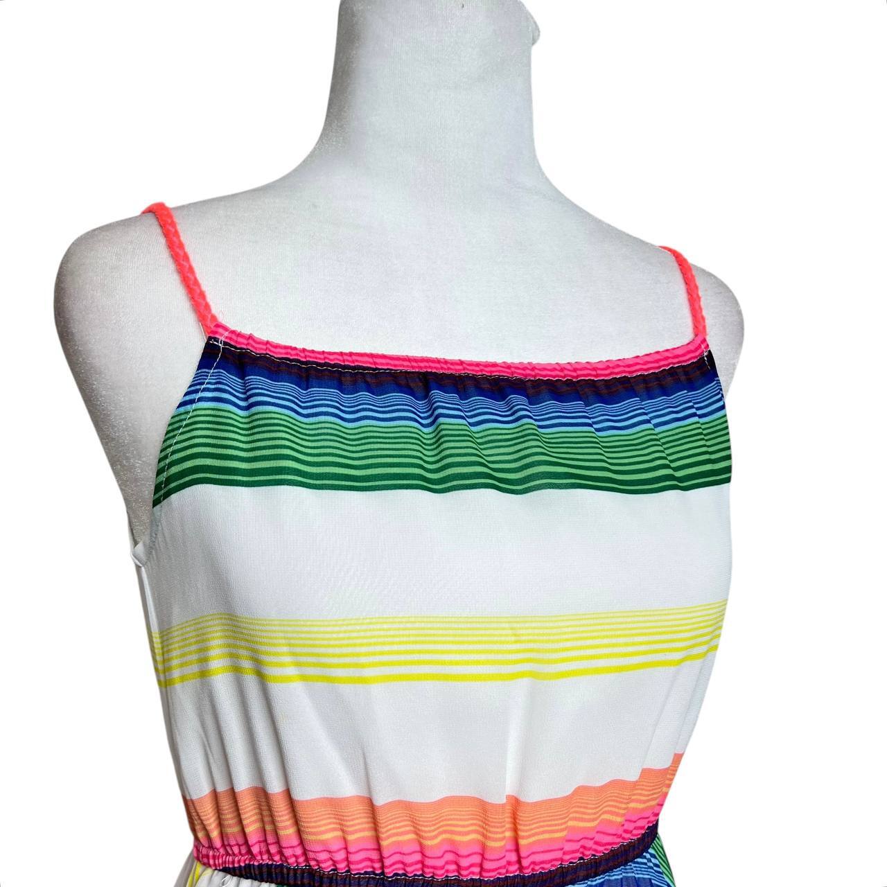 Multicolored Striped Summer Dress