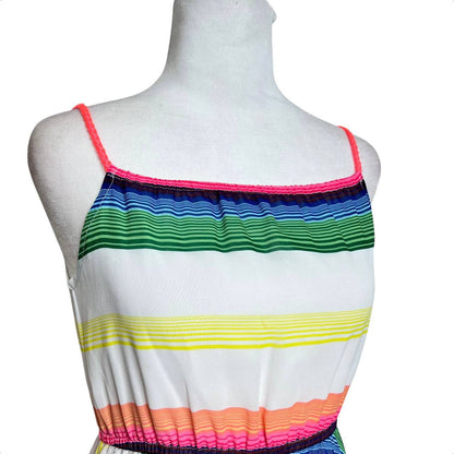 Multicolored Striped Summer Dress