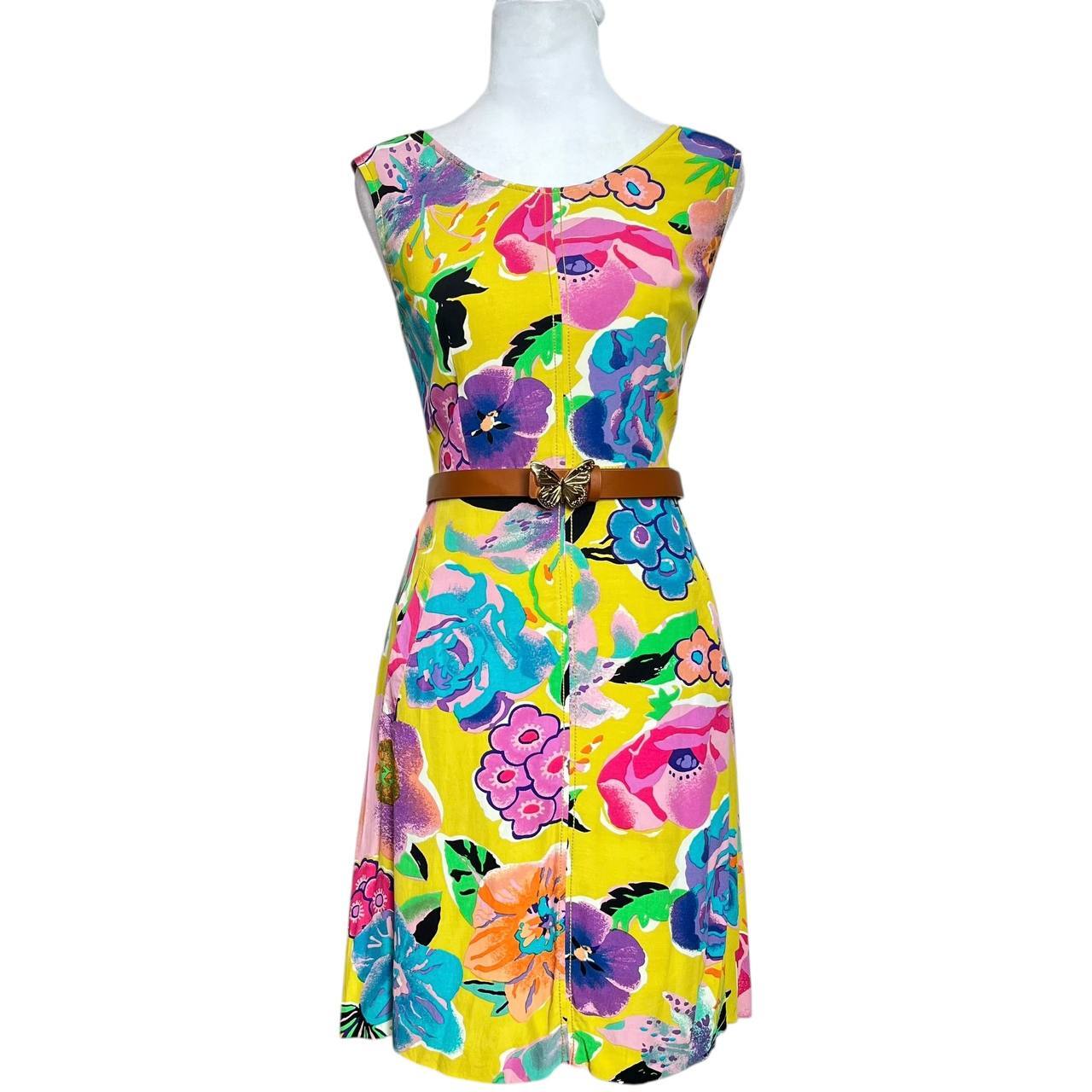Yellow Floral Mini Dress