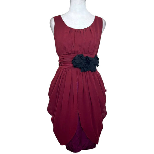 Burgundy Sleeveless Dress