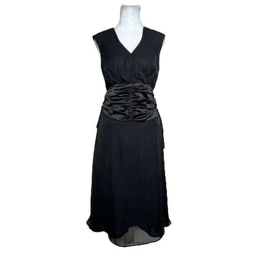 Black V-Neck Cocktail Dress