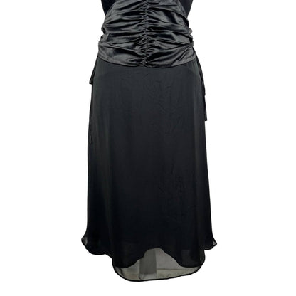 Black V-Neck Cocktail Dress