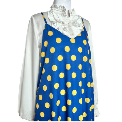 Polka Layered Slip Dress