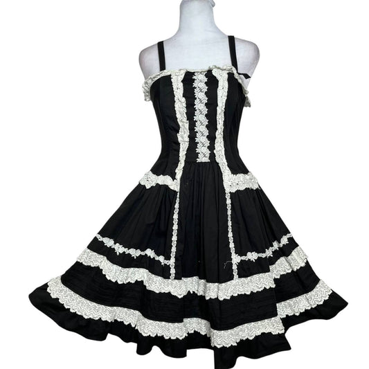Black White Lace Dress